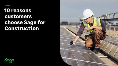 10 Reasons Customers Choose Sage for Construction - cover
